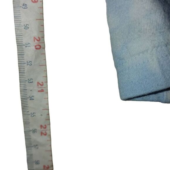 Mighty Fine Women's Blue Tie Dye NYC Forever Cropped T-Shirt Size M - Picture 4 of 5